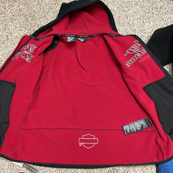 Harley Davidson reflective fleece zip jacket in excellent condition - Picture 8 of 9